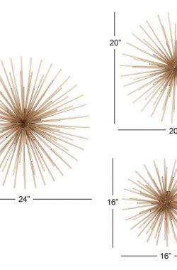 Set de erizos dorados